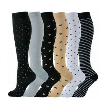 Stödstrumpor Midnight Hart and stripes 6-Pack