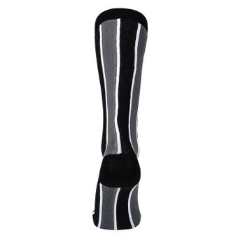 Stödstrumpa Black and grey stripes Nr 99