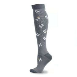 Stödstrumpa Grey with dots Nr 97