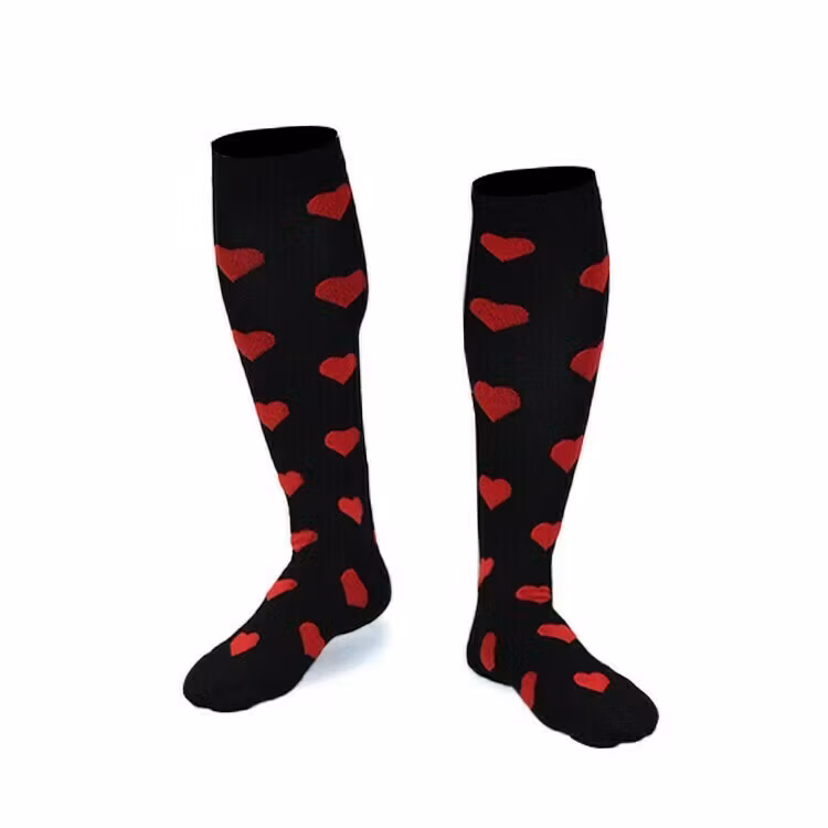 Stödstrumpor Red harts Nr 32