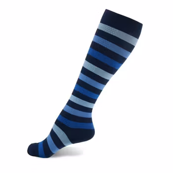 Stödstrumpor Blue stripe Nr 52