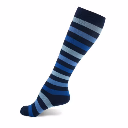 Stödstrumpor Blue stripe Nr 52