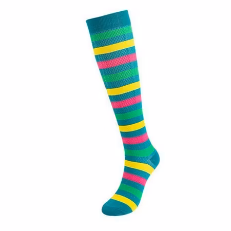 Stödstrumpor Green Stripe Nr 59