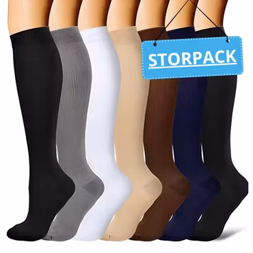 Storpack - Trofast Stödstrumpor långa enfärgade