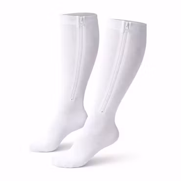 Trofast stödstrumpor med dragkedja (Frost White)