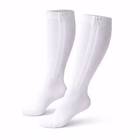 Trofast stödstrumpor med dragkedja (Frost White)