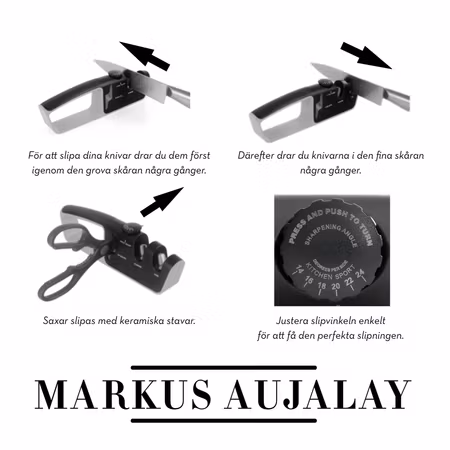 Kniv- och saxslip med justerbar slipvinkel | Markus Aujalay