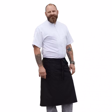 Svart midjeförkläde sydd av yrkesskräddare | Magnum