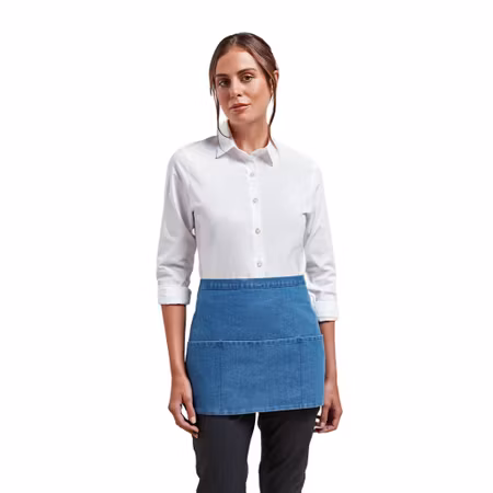 Förkläde i kort modell med 3 fickor | Premier