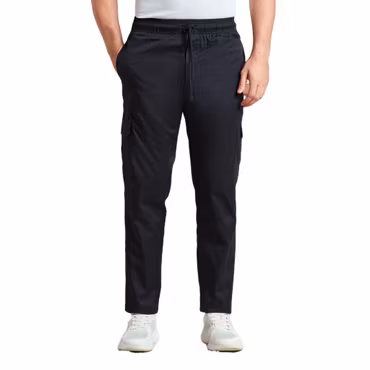 Svart kockbyxa med cargofickor | Premier