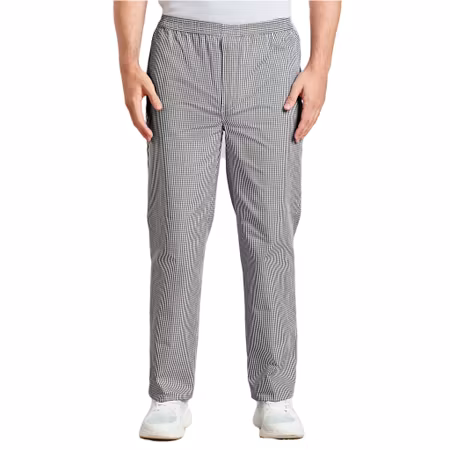 Smårutig kockbyxa med resår perfekt för köksmästaren | Premier