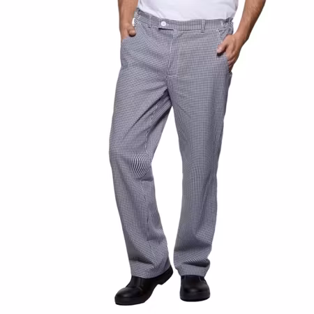 Smårutig byxa i 100% bomull med flexibel passform | Karlowsky