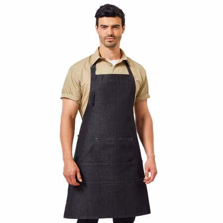 Förkläde i denim med fickor för betalterminaler och orderblock | Premier
