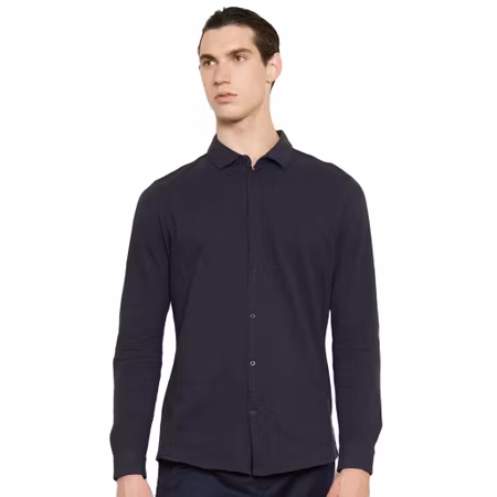 Pikéskjorta med lång ärm för herr | NEOBLU
