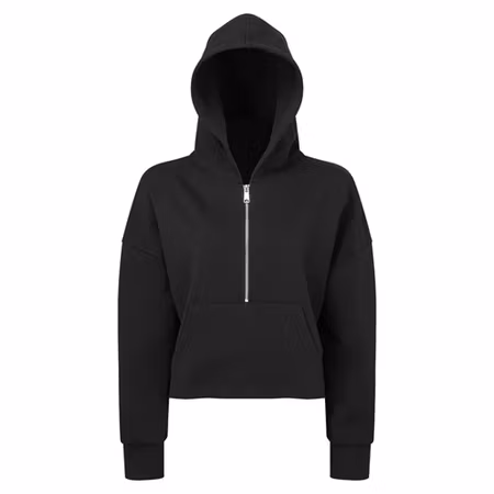 Damhoodie med halv dragkedja | TriDri