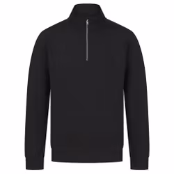 Sweatshirt med kort dragkedja i unisex | Henbury