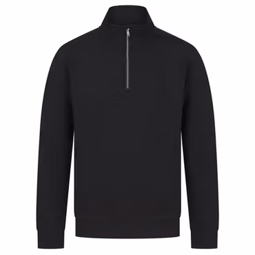 Sweatshirt med kort dragkedja i unisex | Henbury