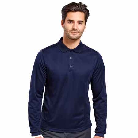 Pikétröja med lång ärm i funktionsmaterial | Premier