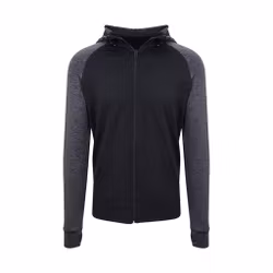 Hoodie med dragkedja och kontrastdetaljer | Just Cool