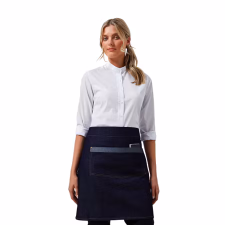 Midjeförkläde i denim med rymlig mittficka | Premier