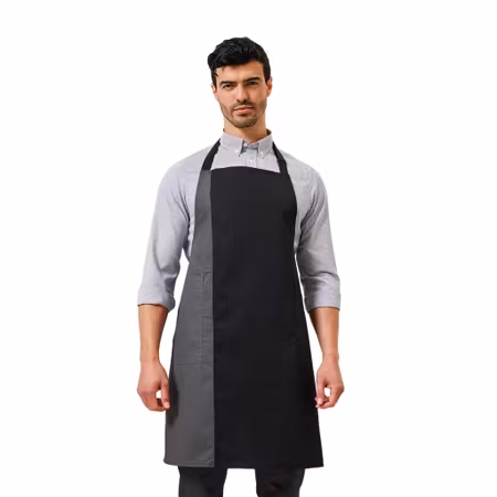 Förkläde med kontrastpanel och fickor | Premier