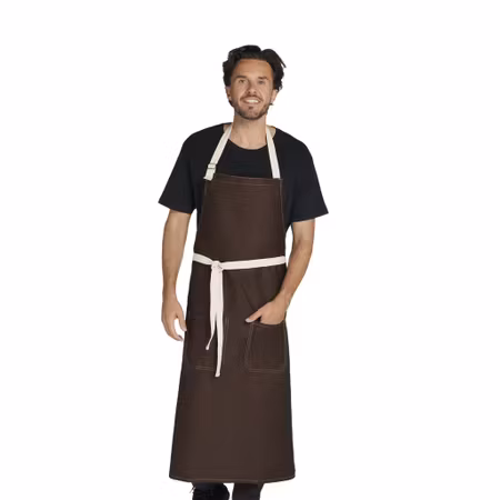 Förkläde med kontrastsömmar och fickor | SG Accessories