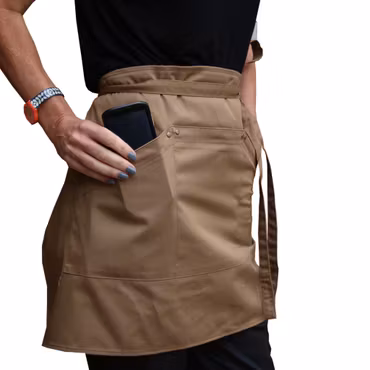 Midjeförkläde med fickor och nitar | Le Chef Professional