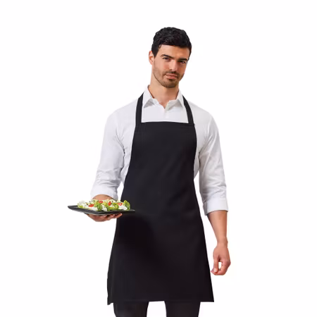 Förkläde standard med halsband och knytband i samma tyg | Premier