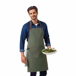 Oxford-förkläde med ficka | Premier