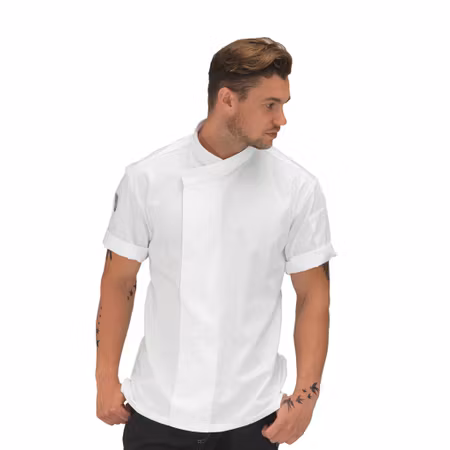 Kockrock kortärmad med StayCool® och återvunnet material | Le Chef Professional