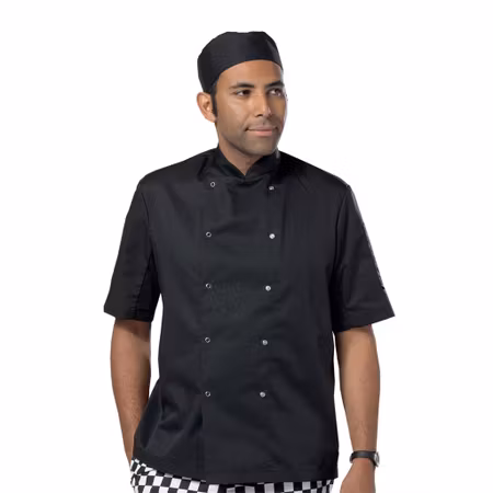 Funktionell kockrock med korta ärmar och tryckknappar | Dennys London