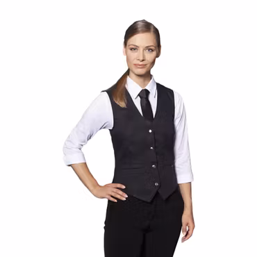 Svart väst med justerbar rygg för dam | Karlowsky