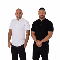 Kocktröja i stickad piké med StayCool® | Le Chef Professional