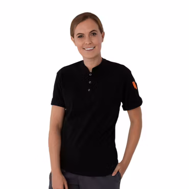 Kocktröja i stickad piké med StayCool® | Le Chef Professional