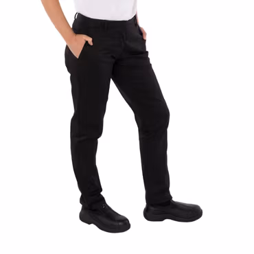 Svart kockbyxa dam med smal passform och stretch | ADC by Dennys