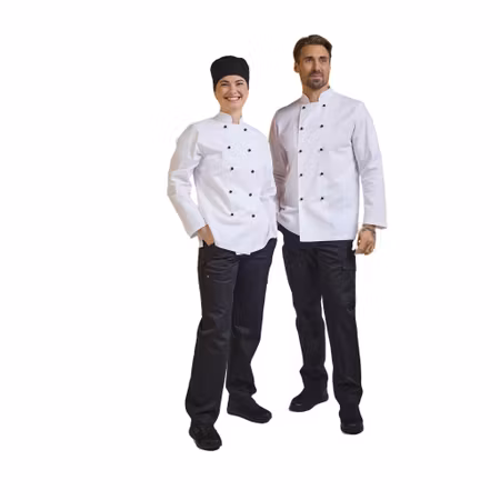 Klassiska kockbyxor med reglerbar midja och benfickor | South West