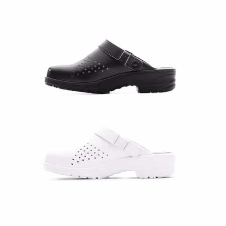 Klassisk arbetstoffel med hälrem | Monitor