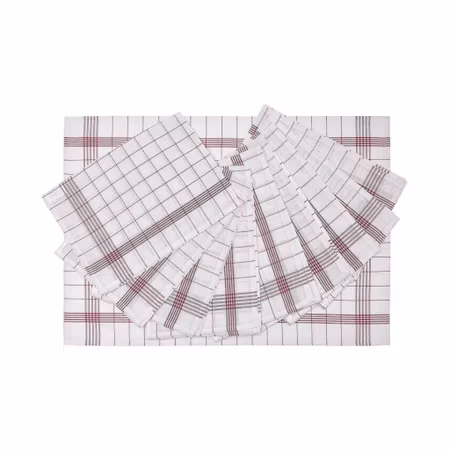 Diskduk med rutmönster, 10-pack | SG Accessories