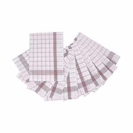 Diskduk med rutmönster, 10-pack | SG Accessories