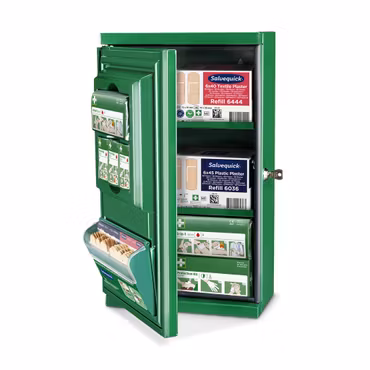 Litet Första Hjälpen-skåp med låsbart fack | Cederroth