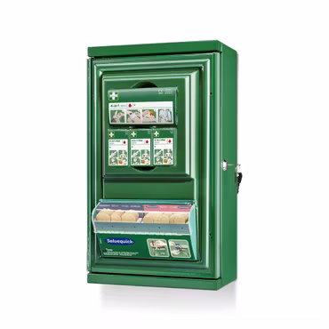 Litet Första Hjälpen-skåp med låsbart fack | Cederroth