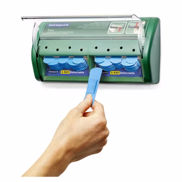 Plåsterautomat med röntgen- och metalldetekterbara plåster | Cederroth