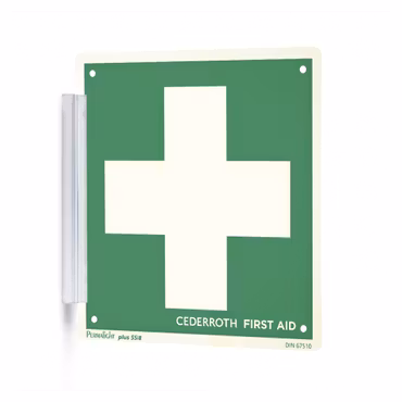 Självhäftande skylthållare i plast | Cederroth