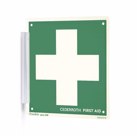 Självhäftande skylthållare i plast | Cederroth