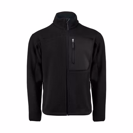 Fleecejacka i återvunnen polyester med bröstficka och dragkedjor | Texstar