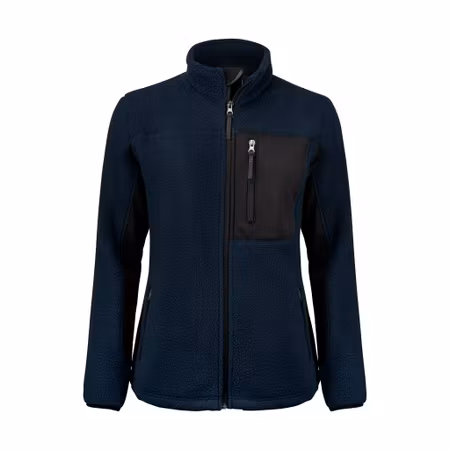 Fleecejacka för dam i återvunnen polyester med bröstficka och dragkedjor | Texstar