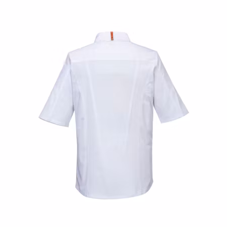 Lätt och ventilerad kockjacka i stretch med MeshAir Pro och kort ärm | Portwest