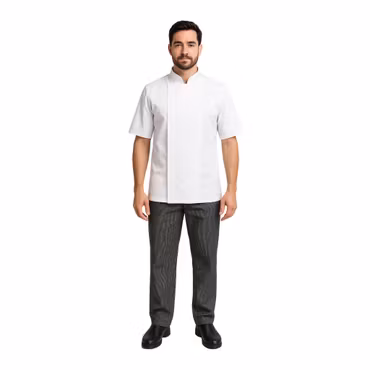 Kockjacka i stretch med MeshAir Pro och kort ärm | Portwest