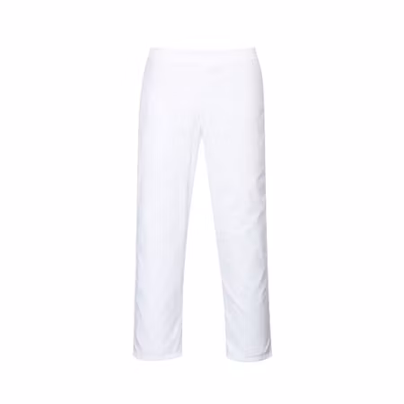 Vit bagarbyxa i polyester och bomull med elastisk midja | Portwest