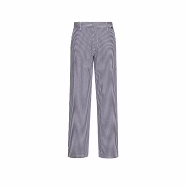 Blårutig kockbyxa i bomull | Portwest